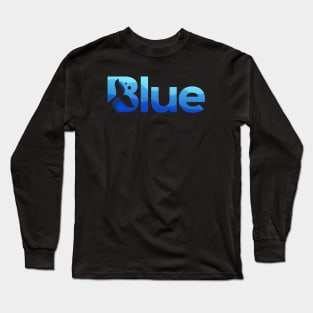 Gorgeous Blue Whale in the Ocean Long Sleeve T-Shirt